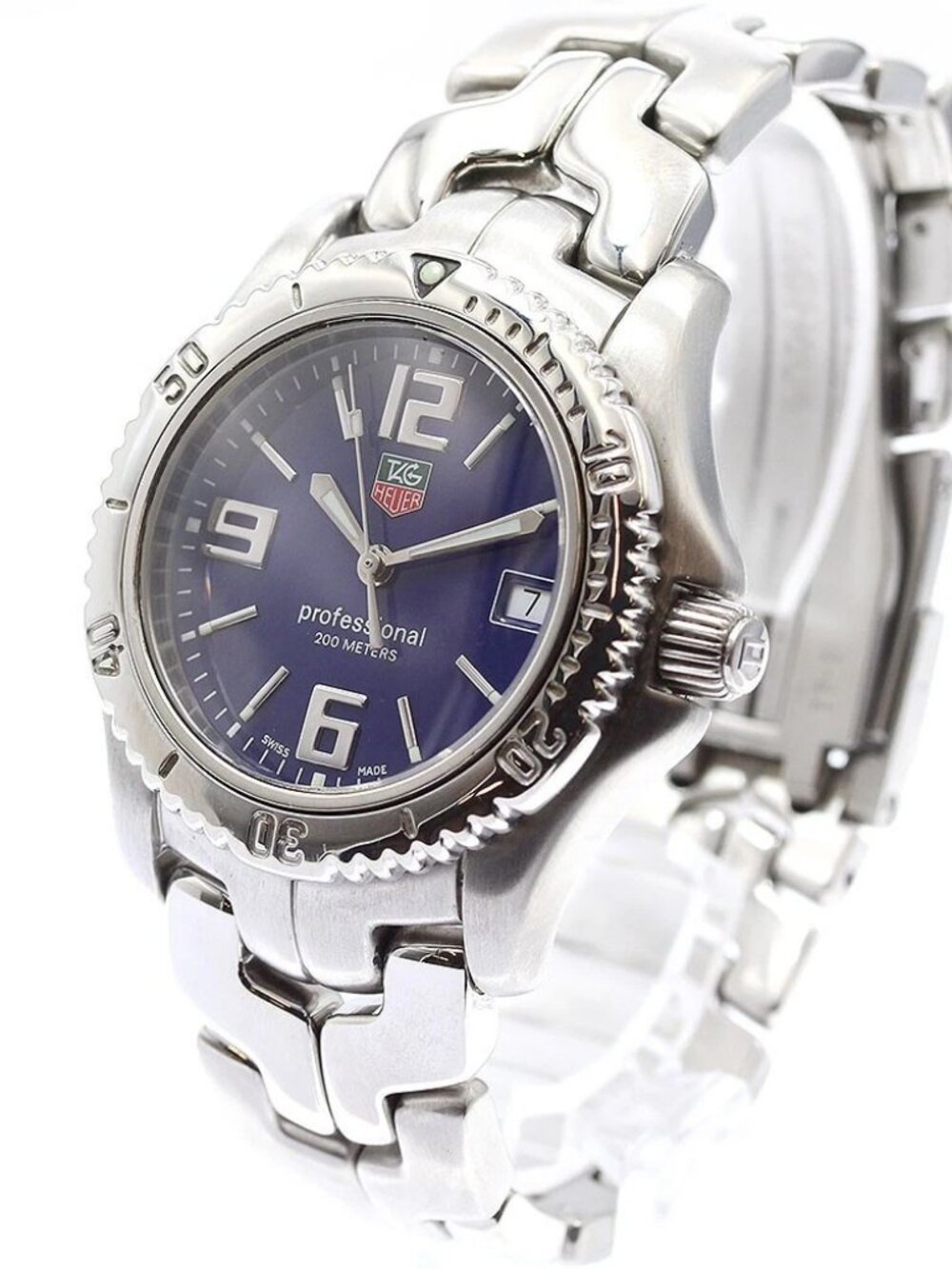 TAG HEUER Link WT1213 Date blue Dial Quartz Boy's Watch_908550